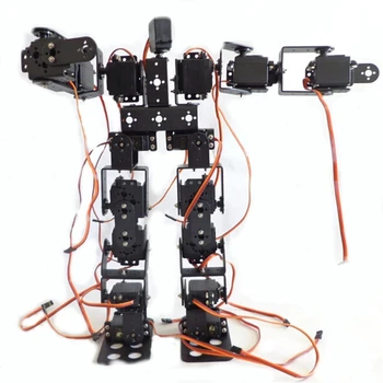 17 DOF Двуногий Робот Обучающий Робот Комплект 17 Степеней Свободы Гуманоидный Робот-Ходунки С Сервоприводом MG996 Программируемый Diy Kit